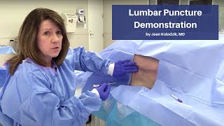 Lumbar Puncture Demonstration  The CadaverBased EM Procedures Online Course [upl. by Inasah]