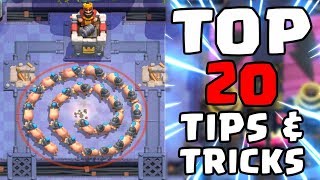 Top 20 Tips amp Tricks in Clash Royale  Ultimate Clash Royale Pro Guide 2 [upl. by Fenn703]