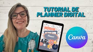 Tutorial Completo Como Fazer um Planner Digital para Agosto 2025 no Canva [upl. by Stannwood]