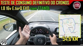 Qual o consumo do Fiat CRONOS HGT 2020 em nosso circuito [upl. by Edmea]