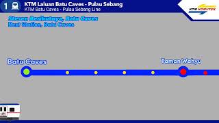 Batu Caves amp Taman Wahyu Announcement KTM Komuter [upl. by Zug]