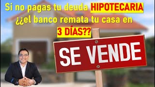 Qué hacer en deudas HIPOTECARIAS JUDICIALIZADAS 🏠 [upl. by Asillam567]