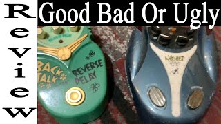 Reverse delay guitar pedal Danelectro Wasabi Back Talk pedal review forward reverse delay pedal [upl. by Neda]