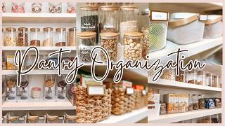 NEW PANTRY ORGANIZATION AND RESTOCK  HOW TO ORGANIZE YOUR PANTRY  FALL KITCHEN PREP AND ORGANIZING [upl. by Eves]