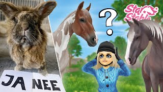 Mijn KONIJN BEPAALT welk NIEUW PAARD IK KOOP OP STAR STABLE  Update  Daphne draaft door [upl. by Orodisi1]