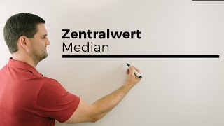 Zentralwert Median Wert in der Mitte Statistik Daten  Mathe by Daniel Jung [upl. by Akimat]