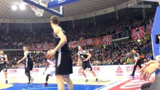 Delije navijanje u Nisu  Finale Kup Radivoje Korac  Crvena Zvezda  Partizan 7464  1902 [upl. by Ahsikyw]