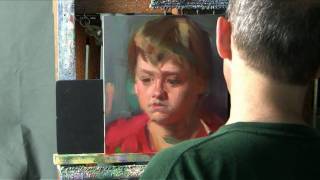 Oil Painting Portrait Demonstration by David Shevlino [upl. by Akcira]