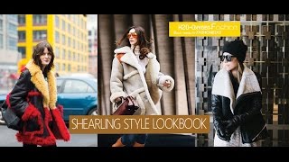 How to Style  Shearling Coat  FallWinter LOOKBOOK [upl. by Eittap]