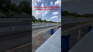 Torqstorm Supercharged Dodge Challenger RT at Rocket City Dragway [upl. by Nadnerb]