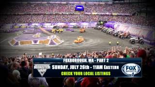 Monster Jam Freestyle in Foxborough MA at Gillette Stadium on FOX Sports 1  July 26 2015 [upl. by Jamila]