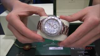 Rolex Yacht Master II Regatta 116689 White Gold  WatchesGMT [upl. by Trainor322]