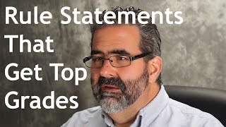 Rule Statements That Get Top Grades [upl. by Jazmin]