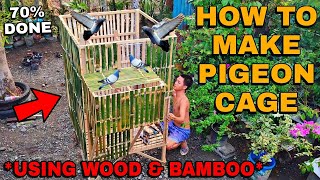 PART II  HOW TO MAKE PIGEON CAGE  PAANO GUMAWA NG KULUNGAN NG KALAPATI [upl. by Atiuqehs]