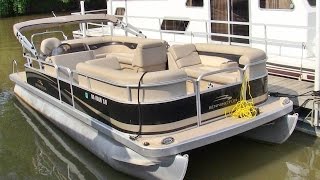 2011 Bennington 24 SLi luxury pontoon boat walkaround video SOLD [upl. by Pernick]