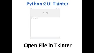 filedialog askopenfilename in tkinter  Python Tkinter GUI Tutorial part23 [upl. by Eicaj919]