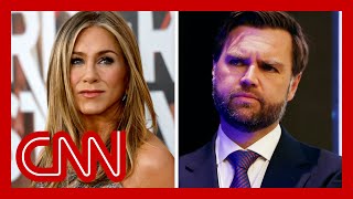 Jennifer Aniston blasts JD Vance for ‘childless cat ladies’ remark [upl. by Udele]