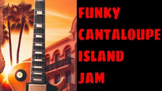 Funky Cantaloupe Island Jam  Jazz  Funk Guitar Backing Track [upl. by Olen]