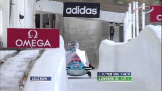 FIBT  2Man Bobsleigh World Cup 20132014  Lake Placid Highlights Race 2 [upl. by Aernda]