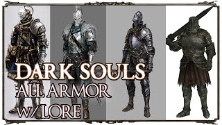 DARK SOULS 1 ALL ARMOR w LORE PTD EDITION [upl. by Asilim76]