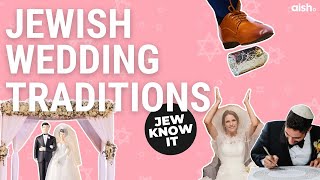 7 Jewish Wedding Traditions You Should Know About  Jew Know It [upl. by Enyrehtak843]