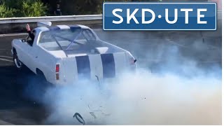 Insane Blown Falcon Ute Burnout Tire Shredding Madness [upl. by Bayard]