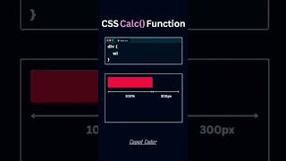 css calc function webdevelopment development html5 css3 htmlcss tutorials cssforbeginners [upl. by Norit]