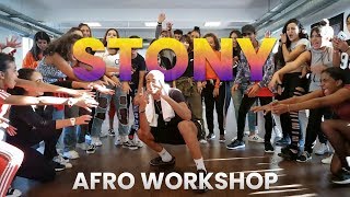 Afro Dance Workshop With STONY SP [upl. by Oiled213]