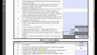 Godišnja prijava poreza na dohodak  Obrazac GPD1051 [upl. by Hcurab]