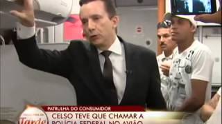 CELSO RUSSOMANO QUEBRA PAU EM AVIÃO DEVIDO A ATRASO AVIANCA [upl. by Pelage375]