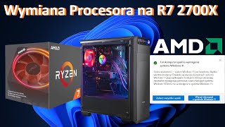 Wymiana Procesora AMD i Chłodzenia w Komputerze na Ryzen 7 2700X [upl. by Nancey354]