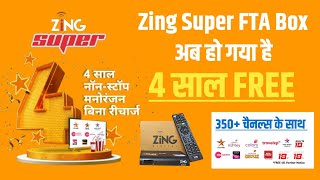 Zing Super FTA Box HD with 4 Years Free Pack of 350 Channels 🔥 Dish TV  Zing 2 in 1 box [upl. by Gore]