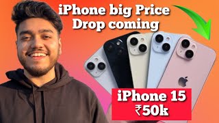 ₹50k iPhone 15 Crazy Price Drop🔥 Upcoming iPhone Price Drop on iPhone 15 iPhone 14 iPhone 13 [upl. by Rinum]