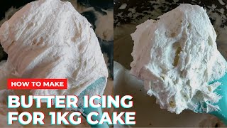 Perfectly Smooth and Deliciously Creamy Buttercream Frosting Recipe for a 1kg Cake [upl. by Eldwon]