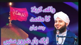 Ajmal Raza QadriWaqia Karbla Ka Maqasad or Eham Bayan [upl. by Ennaitsirhc]