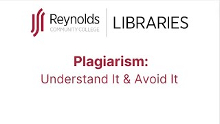 Plagiarism Understand It and Avoid It [upl. by Geneva]