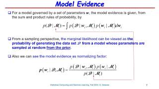 Lecture 23  Evidence Approximation for Bayesian Regression Models [upl. by Scotty]