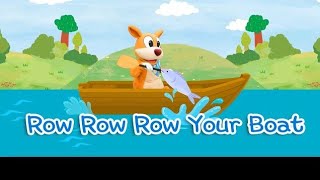 Row Row Row Your Boat Song 🎶 Nursery Rhyme With Lyrics Baby Song [upl. by Enywad]