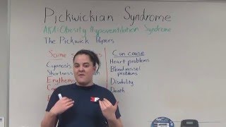 Pickwickian Syndrome obesity hypoventilation syndrome [upl. by Ainival]