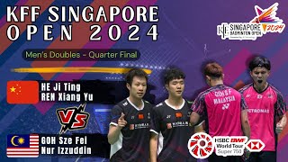 He Ji TingRen Xiang Yu vs Goh Sze FeiNur Izzuddin  QF  Singapore Open 2024 [upl. by Dam889]