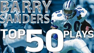 Barry Sanders Top 50 Most Ridiculous Plays of AllTime  NFL Highlights [upl. by Naujad125]