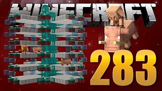 Farm de PIGLIN e HOGLIN  Minecraft Em busca da casa automática 283 [upl. by Blen]