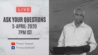 QampA  Ask Pastor Finney  5April2020 B  with Pst Finney Samuel [upl. by Lucky]