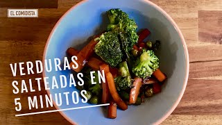 Verduras salteadas en cinco minutos EL COMIDISTA [upl. by Sholeen]