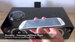 Samsung DAE750 Wireless Audio with Dock im Test auf GadgetPlazaCH [upl. by Dinsmore]