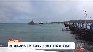 15 toneladas de droga fueron decomisadas en alta mar en Galápagos [upl. by Trin]