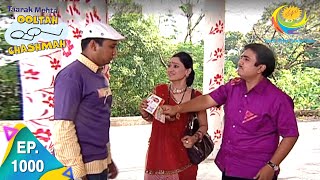 Taarak Mehta Ka Ooltah Chashmah  Episode 1000  Full Episode [upl. by Lasiaf]