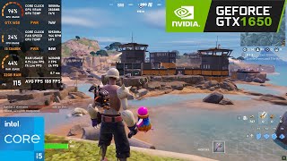 GTX 1650  Fortnite  1080p tested in 2024 [upl. by Aitnauq]