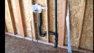 How To Manipulate Washer Drain Pipes  Rough Plumbing Examples [upl. by Hanikehs597]