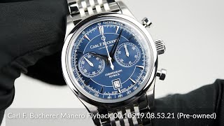 Carl F Bucherer Manero Flyback 0010919085321 Preowned [upl. by Coral]